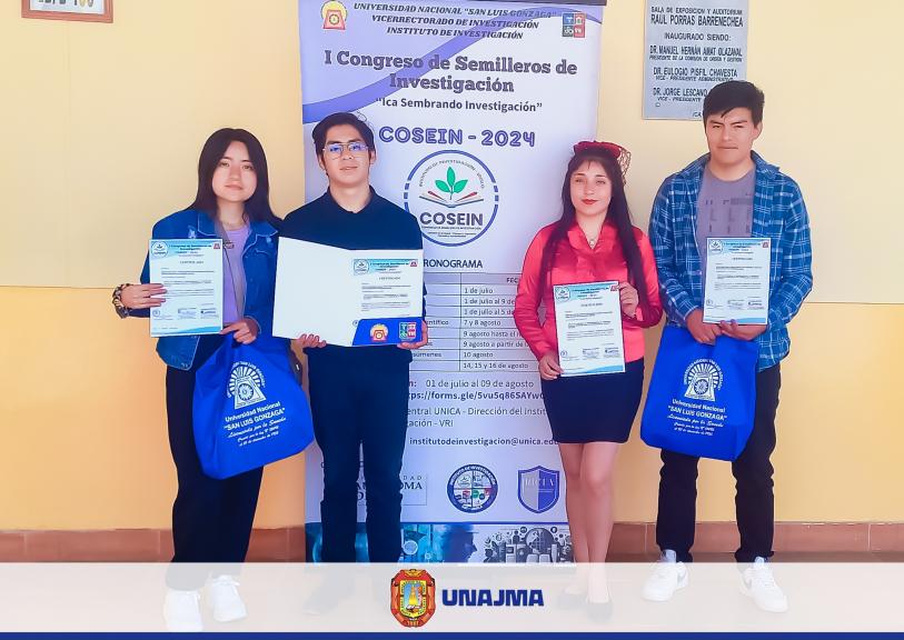 ESTUDIANTES DE LA ESCUELA PROFESIONAL DE INGENIERÍA AGROINDUSTRIAL DESTACAN EN CONGRESO DE INVESTIGACIÓN CIENTÍFICA EN CIUDAD DE ICA 